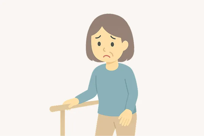 リハビリをしている人のイラスト