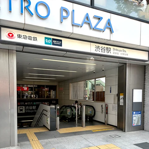 東京メトロ銀座線/半蔵門線/副都心線からの経路