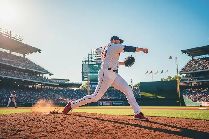メジャーリーグの試合中の様子