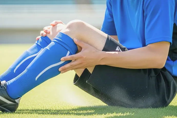 スポーツ外傷を受けた患者さんのイメージ画像